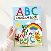 1 Set ABC English Alphabet Word Coloring Book Set (54 Pages) Toddler Educational Tracing Practice Book For Simple Learning And Coloring, Enhances Children's Hands-On Ability, Suitable For 3-5 Years Old, Kindergarten Back To School Gift, Children's Back To School Season Birthday Gift Book, Also Can Be Used As Christmas Gift - Multicolor - View 10