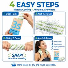 5pcs Cooling Towels For The Neck And Face, Ideal For Sports, Fitness, Running, Hiking, Camping And Travel. These Lightweight, Breathable And Reusable Towels Provide Rapid Cooling In Summer. - 5pcs - View 6