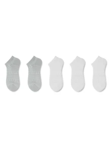 ZUJO 5 Pairs Women's Short Socks, Suitable For Spring, Autumn And Summer Daily Wear, Simple And Comfortable, Random Colors - Multicolor - View 5