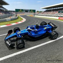 1pc F1 Formula Racing Car Model, Alloy Material, Driveable, Realistic Tires, Fine Paint, Multiple Colors Available, Suitable For Children's Play, Racing Enthusiasts' Collection, Birthday Gift, Holiday Celebration Or Desktop Display - Multicolor - View 8