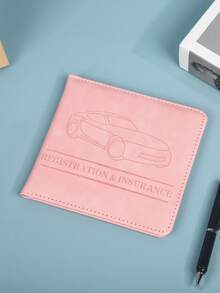 1 pieza Portador de tarjeta de registro y del coche, organizador de tarjetas y documentos del coche con cierre magnético, accesorio universal para el interior del coche, adecuado para sedán y SUV - Multicolor - Ver 9