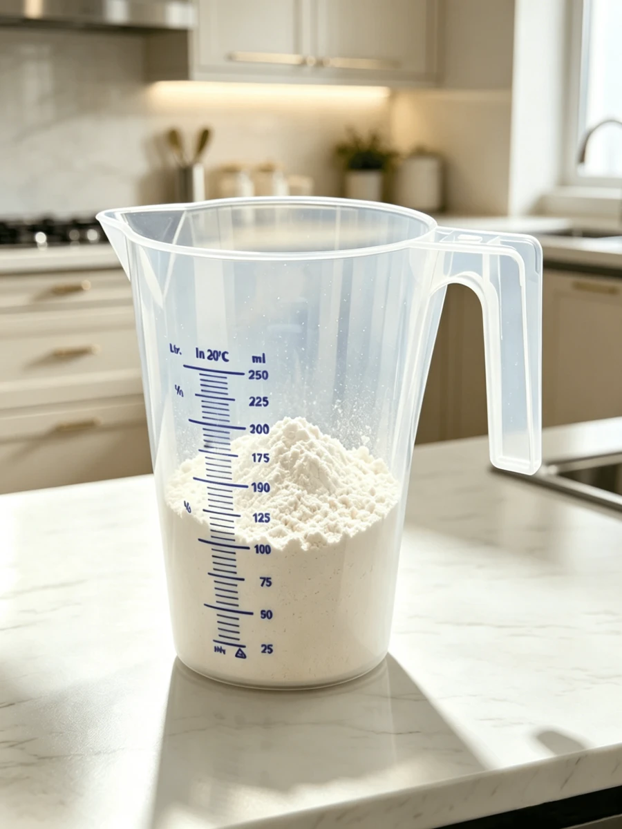 Vaso medidor de precisión de 250 ml | para cantidades precisas en la cocina y el baño (1 juego), escala fina para dosificar detergente, suavizante, champú y productos para el cuidado del automóvil. - transparente - Ver 1