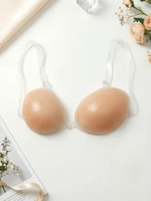 Women's Silicone Strap Bra, Padded, Invisible, Push-Up, Waterproof And Skin-Friendly - Multicolor - View 3