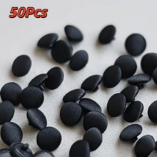 10/20/30/40/50/60 piezas Botones de tela hechos a mano, base de plástico, diámetro 1cm/0.39in, perfectos para vestidos de novia y vestidos, espalda, puños y cuellos, hechos a mano, opción ideal para diseñar vestidos de novia blancos - Multicolor - Ver 18