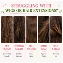 Semprotan Perawatan Wig, Semprotan Lotion Wig, Ekstrak Lidah Buaya dan Kelapa, Anti-Frizz, Hidrasi Mendalam, Menghaluskan Rambut Kusut, Mudah Disisir, Memperpanjang Umur Pakai, Cocok untuk Rambut Sintetis dan Alami, Kondisioner Tanpa Bilas, Cairan Perawatan Wig Tanpa Bilas, Menambah Kilau Alami - 100ml - View 5