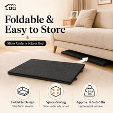 LDQ 2026 New Foldable Puzzle Board With 5 Sorting Trays & Protective Cover, Adjustable Tilt Jigsaw Puzzle Table For 1250-1750 Pieces, Dark Gray Non-Slip Felt Puzzle Mat Organizer, Portable Puzzle Gift For Adults & Families - Dark Grey - View 6