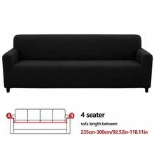 1 pieza Funda de sofá de terciopelo de maíz, funda elástica de felpa suave para sofá, resistente a arañazos de gato y pelo de mascota, protector de muebles lavable con protección completa antideslizante para 1-4 plazas para decoración del hogar - Funda de sofá de vellón de maíz - Ver 15