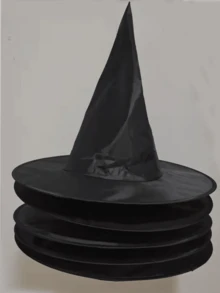 1 pieza Sombrero de bruja, Sombrero de decoración de bruja de Halloween, Adecuado para decoraciones grandes y fiestas - Sombrero de bruja - Ver 1