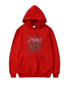 2026 NEW Hip Hop Spider Hoodies Set Y2k Hoodie ,Tracksuit Pullover Sweatshirt For Men Or Women Matching Hoodies For Couples Casual Unisex Loose-L48 - 紅色 - 查看 10