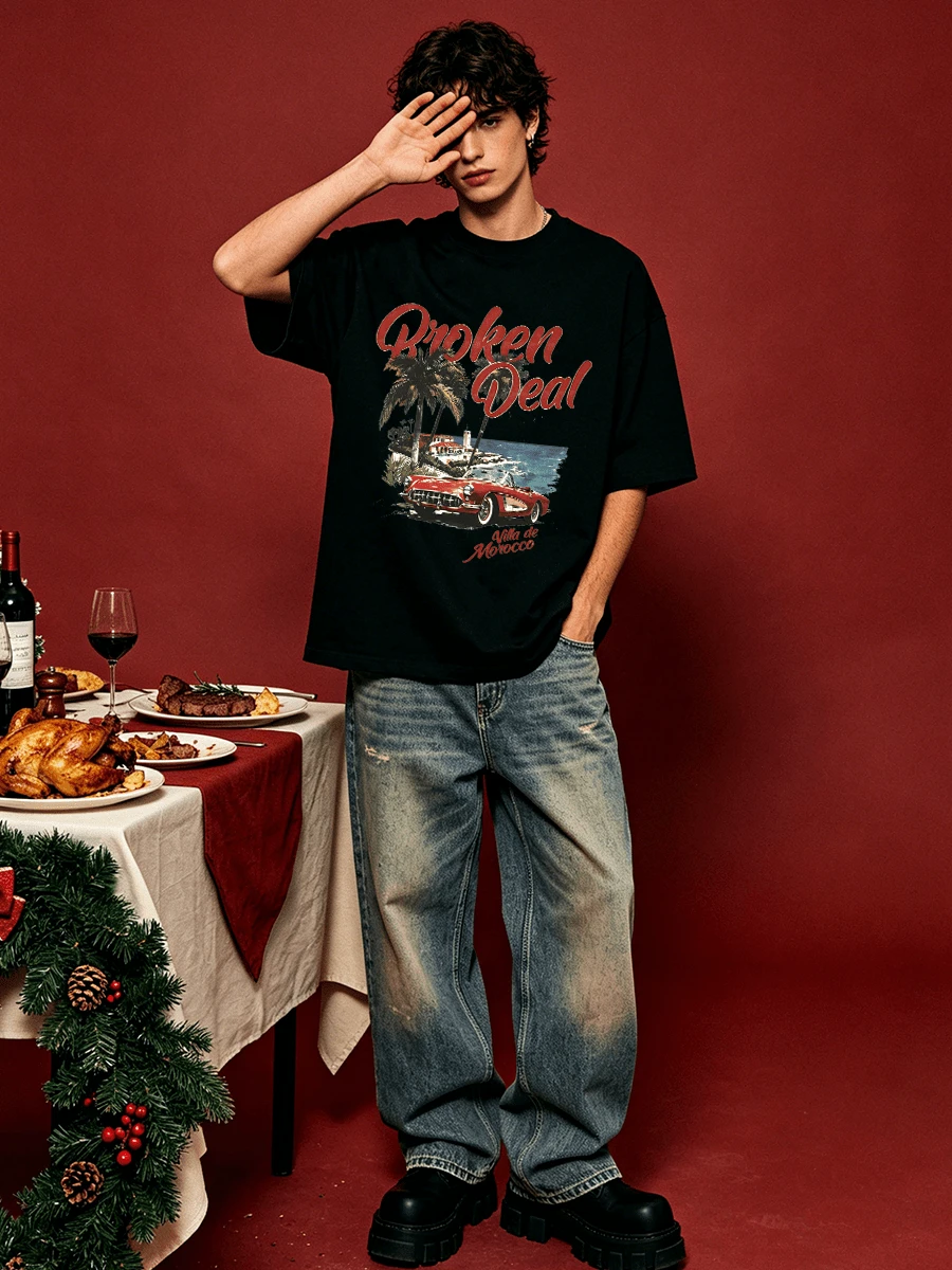 Men T-Shirts - Black - View 1
