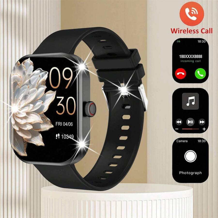 This Popular Unisex Smart Watch Features The Following Functions: Call Answering, Message Reminders, Music Control, Remote Camera, Pedometer, Calorie Tracking, Multiple Sports Modes, Alarm, Incoming Call And Message Notifications, Compatible With Android And IOS Systems.