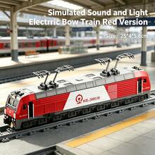 1 Pc New Sound And Light Dongfeng Train Retro Train Toy Set For Model Railway, Train Set For Children As A Festival Gift - Multicolor - View 8