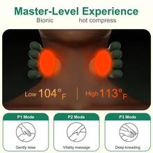 Electric Neck & Shoulder Massager With Massage Function - Wireless Portable USB Rechargeable Deep Tissue Massage Pad, Suitable For Neck, Shoulder, Back And Arm. Durable Plastic Material, Ergonomic Design - Perfect Gift For Parents, Neck Massager. - Multicolor - View 6