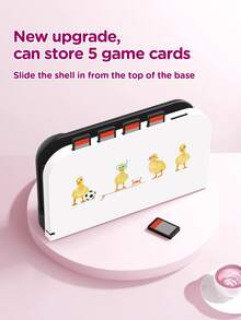 1 pieza Funda protectora de moda con estampado de pato amarillo lindo y fútbol de vacaciones para Switch 2, soporte desplegable, bolsa de almacenamiento, compatible con Switch 2 (2025)/Switch OLED/Switch NS, accesorio de juego de nueva generación Switch 2, funda protectora, accesorio de consola de juego con ranura para tarjeta compatible, mejor regalo para jugadores de SWITCH - Ver 12