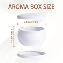 HIZTGHC 6pcs White Matte Candle Jars With Lids, Empty Round Metal Candle Containers, Portable Travel Candle Jars, Suitable For DIY Candle Making, Candle Storage, Spice & Candy Storage, Home Decor Gift Jars - Multiple Styles - View 4