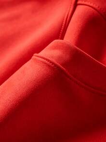 Women's Cotton T-Shirt With A Round Neck And Short Sleeves, Printed With The Letters NY. Comfortable And Breathable, Versatile For Casual Looks, Ideal For Everyday Wear In Spring And Summer. - 紅色 - 查看 6