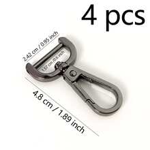 2/4 Pcs Detachable Snap Buckle, Rotating Buckle, Dog Clip Metal Screw Hook Clasp For Bag Shoulder Strap, Backpack Strap Fixing Buckle, 4-6cm Detachable Shoulder Strap Buckle, Bag Ring, Backpack Strap Fixing Buckle, Hardware Lock Clasp Accessories - Multicolor - View 12