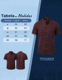 Men's Short-Sleeve Shirt With Mandarin Collar, Lightweight For Work And Leisure - 馬格南布朗 - 查看 3