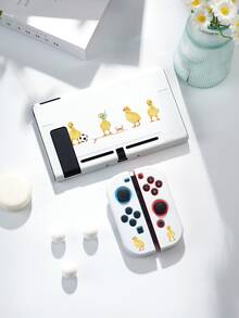 1 pieza Funda protectora de moda con estampado de pato amarillo lindo y fútbol de vacaciones para Switch 2, soporte desplegable, bolsa de almacenamiento, compatible con Switch 2 (2025)/Switch OLED/Switch NS, accesorio de juego de nueva generación Switch 2, funda protectora, accesorio de consola de juego con ranura para tarjeta compatible, mejor regalo para jugadores de SWITCH - Ver 16