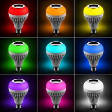 Foco LED RGB con Bocina Bluetooth E27, Luz Multicolor con Control Remoto para Hogar y Fiesta - RGB - Ver 6