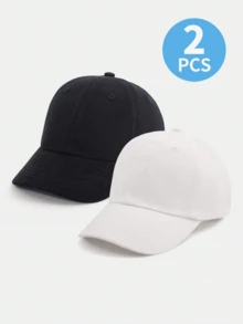 2pcs Adjustable Baseball Cap For Toddler Boys, 3 Months - 7 Years Old Kids Sun Hat, Breathable UV Protection Suitable For Outdoor, Beach, Camping, Casual Wear - 2pcs - View 27