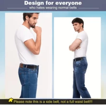 2/4Pcs Elastic Invisible Waist Belt, Multiple Colors Available - Unisex Slouchy Waist Belt Pants Waist Tightening Strap, Simple And Portable - Multicolor - View 3