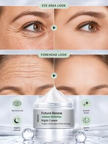Refreshing Face Cream, Lightweight Moisturizer With Smooth Absorbing Feel, Hyaluronic Acid Style Hydration, Suitable For Face And Neck Care, Non Oily Finish, Daytime And Evening Routine Friendly, Compact Personal Care Cream For Vanity Use - 彩色 - 查看 3