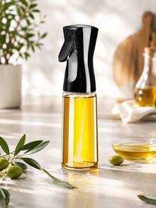 220ml Glass Oil Sprayer Bottle, Black Cooking Oil Mister For Air Fryer, Salad, Baking, Frying & BBQ - View 2