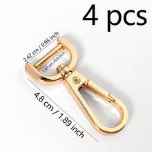2/4 Pcs Detachable Snap Buckle, Rotating Buckle, Dog Clip Metal Screw Hook Clasp For Bag Shoulder Strap, Backpack Strap Fixing Buckle, 4-6cm Detachable Shoulder Strap Buckle, Bag Ring, Backpack Strap Fixing Buckle, Hardware Lock Clasp Accessories - Multicolor - View 18