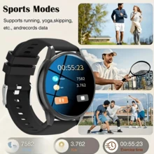 A Stylish Smartwatch Launching In 2026, Featuring A Full Touchscreen. It Supports Wireless Calling, Multiple Sports Modes, Music Control, And USB Charging; Compatible With IOS And Android, It Makes An Ideal Gift For Friends And Family. - View 4