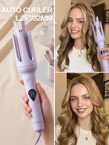 Electric Automatic Hair Curler - 3 Temp Settings, 32mm Barrel, 2 - Way Rotation! Anti - Scald, Fast Heat, Auto Shut - Off. Ideal For All Hair Types, Daily Styling, Travel & Parties. A Perfect Gift! - UK Plug(220-240V) - View 13