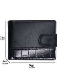 Fashionable Men's Wallet In Faux Leather - Retro Style, With Multiple Card Slots, Coin Purse And Bank Card Slots, Ideal Gift - Brown - View 9