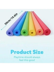 1 Pack Flexible Colorful Swimming Noodle: 2 Hollow PE Foam Pool Floats, Suitable For Adult Swimmers - For Swimming, Floating And Pool Party Entertainment - Includes Easter, Thanksgiving, Christmas And Halloween Themes - Colored Hollow - View 6