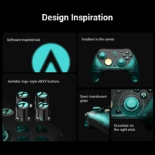 GameSir G7 Pro 8K Aimlabs Edition Wireless Esports Controller For PC Gamepads Compatible With Nintendo Switch 2/1 Steam Android IOS Phone Windows Controle 8k Polling Rate Mag-Res TMR Sticks Hall Effect Micro Triggers - Aimlabs Edition - View 3