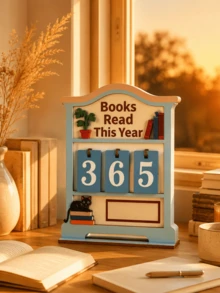 1pc Wooden Reading Counter Book Reading Counter Desktop Decor Fun Desktop Calendar Wooden Handicraft 1pc Wooden Reading Counter Wooden Craft Pendant Fun Bookshelf Decor Decorative Gift Personalized Book Reading Tracker, This Year's Reading Volume Counter, Library Decor, Bookshelf Decor Book Tracking Sign, Reader Gift, Book Lover Gift, Book Fan Christmas Gift - Black Cat Bonsai Reader - View 10