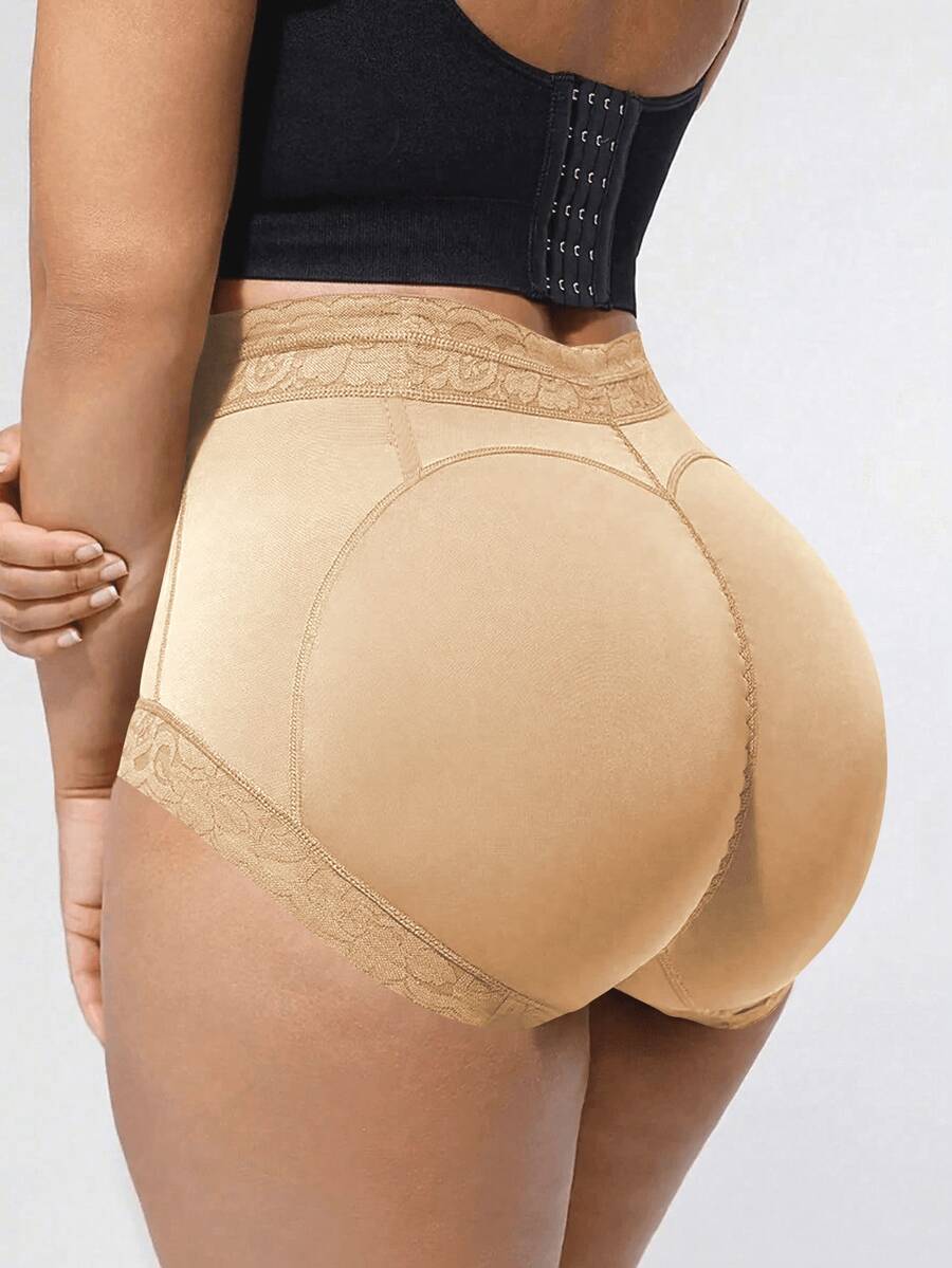 1pc Women Anti-Rollover Lift-Up Slimming Shapewear, Non-Slip Silicone Design, Suitable For Daily Wear And Various Occasions