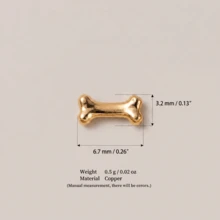 1pc Cute Cartoon Style 14K Gold Plated Copper Material Transparent Openable Dog Pendant Necklace, Perfect DIY Daily Jewelry Decoration For Women - Multicolor - View 9