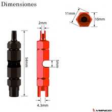 Vmingo Herramienta Extractora Llave Quitar Alma Saca Pivote Valvula Núcleo Camara Bicicleta Motocicleta Tubeless Vmingo Mexico - Rojo - Ver 6