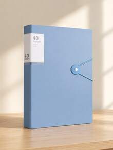 Morandi Color A4 Snap Folder, 40/60/100 Pages Optional, Soft Low Saturation Tones, Minimalist Soothing Design, Keeps Documents Organized And Adds A Sense Of Ritual To Desktop Arrangement - Multiple Styles - View 8