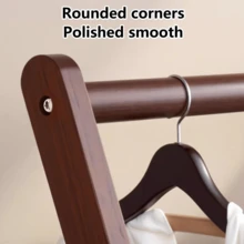 Oaoleer 1pc Bedside Coat Rack Floor-Standing Clothes Hanger Nordic Clothes Rack For Home Storage Bedroom Secondary Drying Rack Bedside For Placing Clothes At Night - View 7