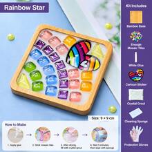 Kit de Artesanato DIY para Porta-Copos em Mosaico, Conjunto para Fazer Porta-Copos de Bambu com Azulejos de Vidro Coloridos, Suprimentos de Arte Criativa Feita à Mão, Alívio de Stress, Presente DIY para Adultos - Multicolorido - Ver 14