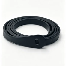 Cinto Fino de PU Sem Fivela com Amarração Própria em Múltiplas Cores para Mulheres, Faixa Decorativa Minimalista Envolvente, Tira Ajustável para Cintura Fina para Vestidos e Casacos - Cinto com nós - Visão 17