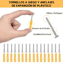 41 piezas Kit de hardware para toldo de sombra para exteriores, Accesorios para Toldos, Kit de Hardware de Acero Inoxidable, Fijaciones para Toldo con Cuerdas de Paracaídas para Vela Triangular Rectangular, Césped y Jardín,accesorios de acero inoxidable de alta resistencia para la instalación de toldos de patio - 41 piezas - Ver 8