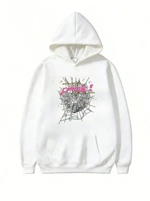 2026 NEW Hip Hop Spider Hoodies Set Y2k Hoodie ,Tracksuit Pullover Sweatshirt For Men Or Women Matching Hoodies For Couples Casual Unisex Loose-L48 - 白色 - 查看 12