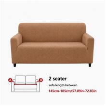 1 pieza Funda de sofá de terciopelo de maíz, funda elástica de felpa suave para sofá, resistente a arañazos de gato y pelo de mascota, protector de muebles lavable con protección completa antideslizante para 1-4 plazas para decoración del hogar - Funda de sofá de vellón de maíz - Ver 30