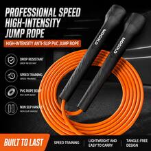 Cuerda de salto profesional MOGOLD – Control de velocidad, durabilidad y giros suaves para todo tipo de entrenamiento - T118 - Ver 9