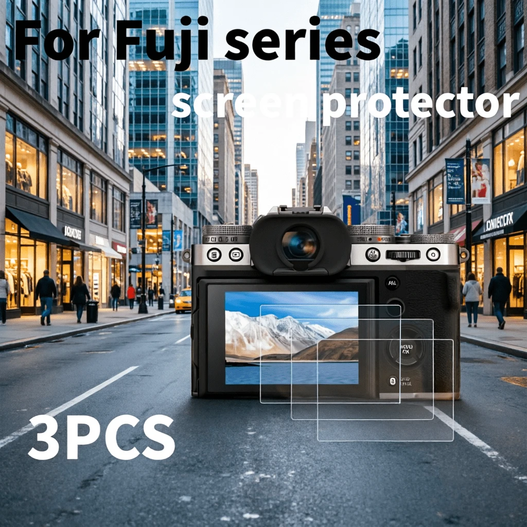 3pcs Tempered Glass Screen Protector For Fujifilm X-T30/X-T30II/X-T50/X-S10/X-S20/XM5/X-E5 Series Cameras, 0.3mm Thick, 9H Hardness High Definition Film, Bubble-Free, Anti-Fingerprint, Anti-Scratch, High Transparency, Camera Screen Accessory