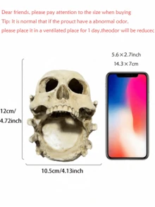 Creative Skeleton Jewelry Organizer Decorative Ornaments Resin Craft Creative Home Decor Tray Storage Ornaments ,Room Decor - 1PC - View 3