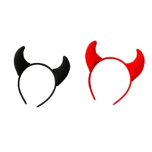 1pc Halloween Cute Horn Performance Headband Adult Horn Headband Party Funny Devil Hair Accessory - 1 - View 14