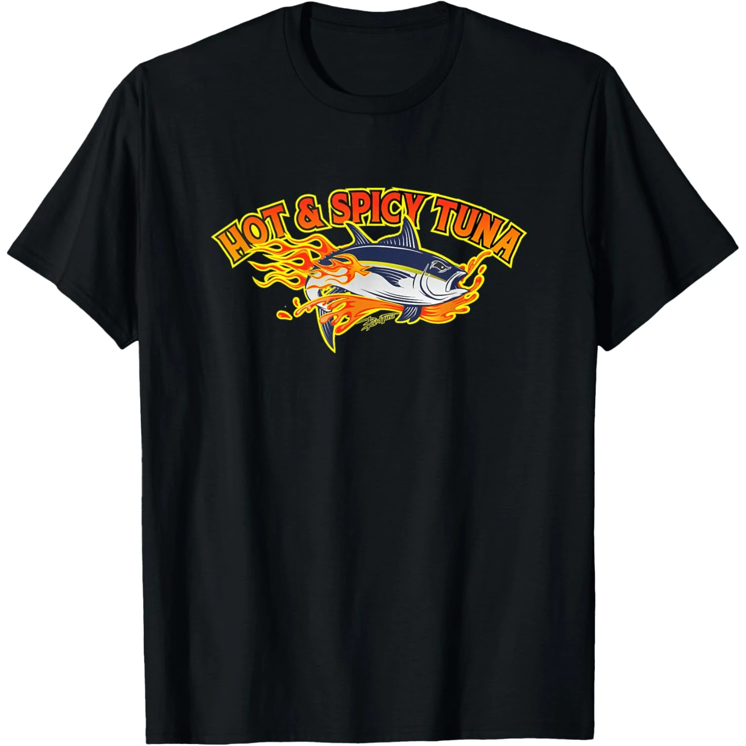 Hot & Spicy Tuna T-Shirt - Black - View 1
